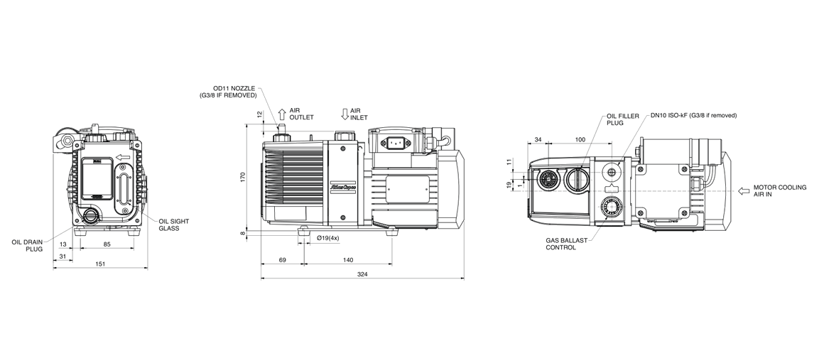 GVD 1.5双级旋片真空泵